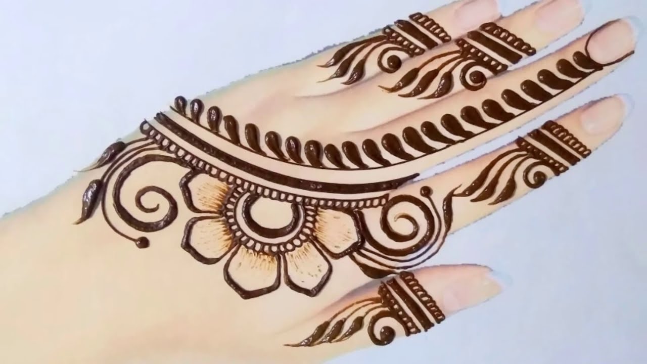 Modern Minimalist Henna Design