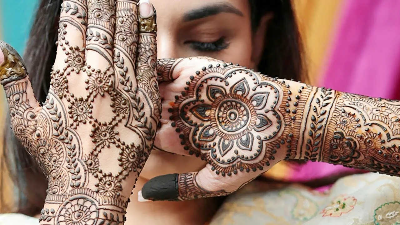 Traditional Floral Motifs Henna Design