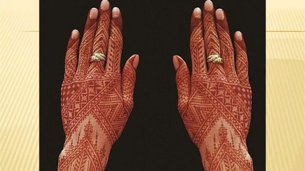 Geometric Design Bridal Henna