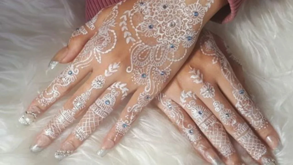 White Henna Glitter and Sparkle