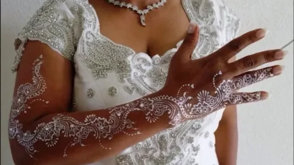 Bridal White Henna Designs